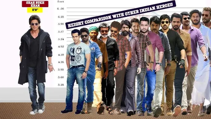Shahrukh Khan Height Vs Other Indian Actors Height